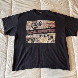 Social Distortion vintage mens XL concert T-shirt - punk rock band